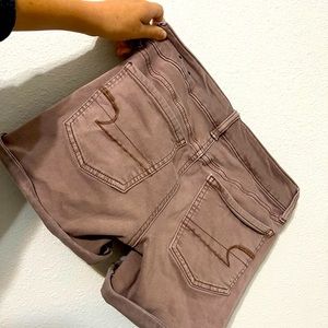 American Eagle Outfitters, Super Stretch Midi Pink Shorts, Size 2